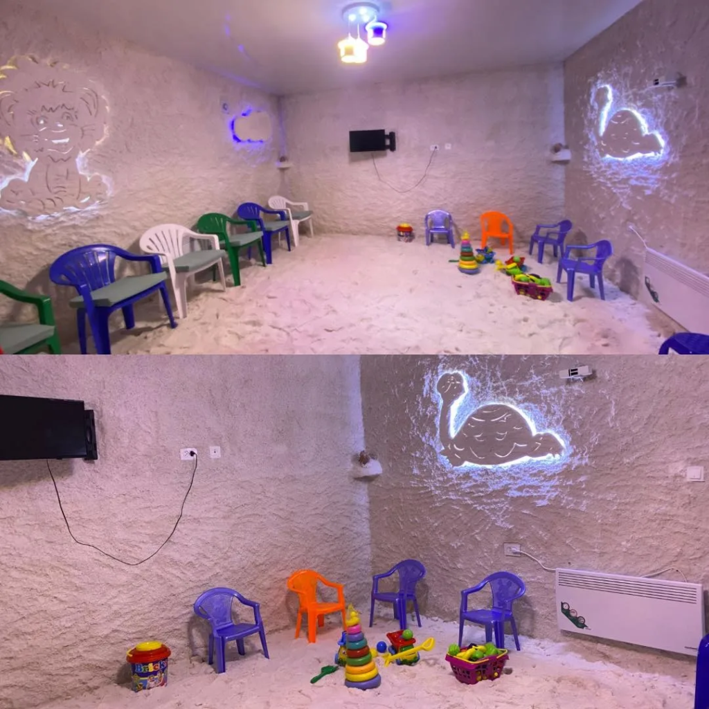 В Таласе построили солевую комнату при детском реабилитационном центре