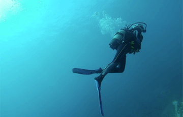Участник исследовательского проекта «Нептун 100» установил мировой рекорд жизни под водой