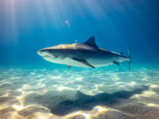 black shark underwater photo