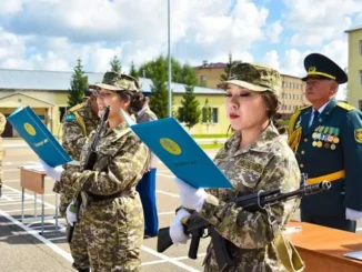 Первые военные журналисты приняли присягу в столице Казахстана