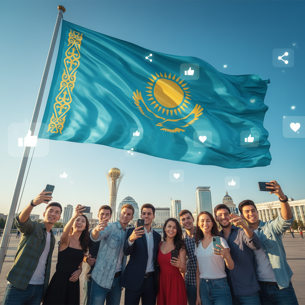 Флаг Казахстана признан самым красивым в мире: вирусный тренд в соцсетях