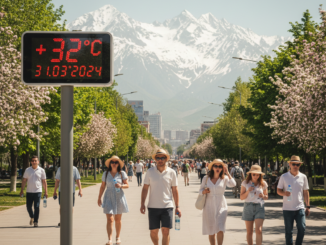 Аномальная жара весной в Казахстане: температура до +32°C и погодные риски